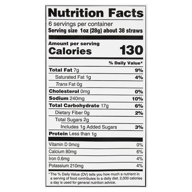 Sensible Portions Garden Veggie Straws, BBQ, 6 Oz