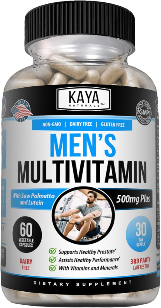 Naturals Multivitamin for Men - Men'S Prostate Multivitamin - Multi Mineral Daily Supplement - Pills for Men - Supports Healthy Prostate - Vitaminas Para Hombres - 60 Veggie Capsules
