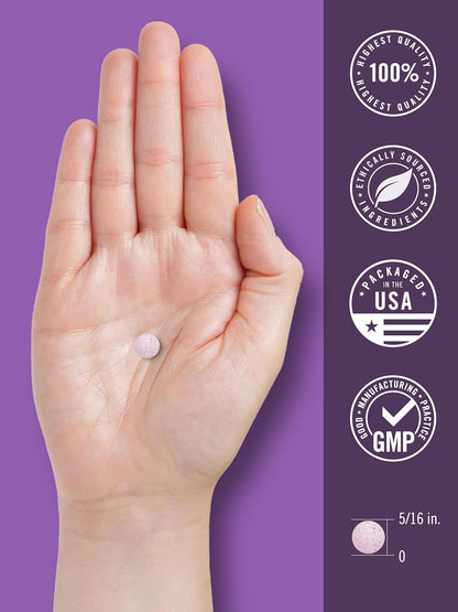 Carlyle Melatonin 12 Mg Fast Dissolve 300 Tablets | Drug Free | Natural Berry Flavor | Vegetarian, Non-Gmo, Gluten Free