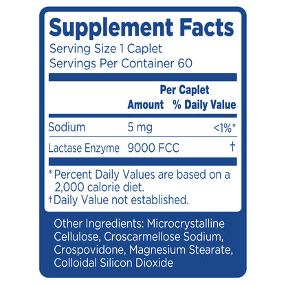 Lactaid Fast Act Lactose Intolerance Relief Enzyme Supplement, 120 Caplets