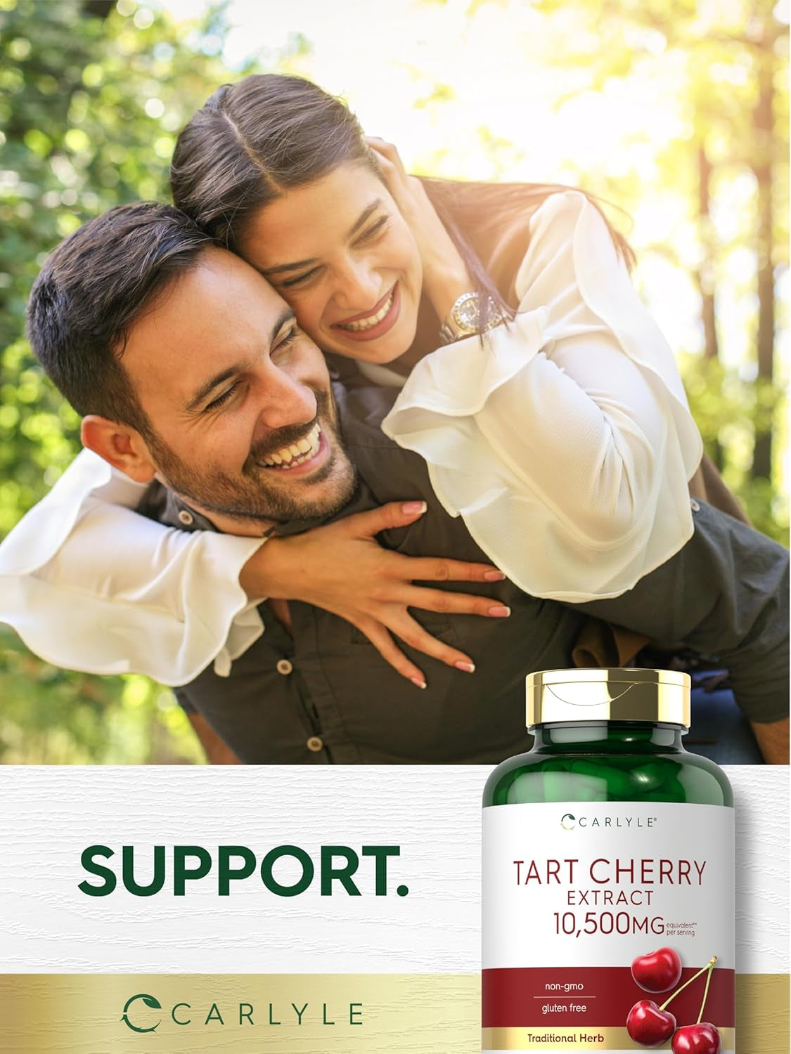 Carlyle Tart Cherry Capsules | 10,500Mg | 200 Pills | Max  | Non-Gmo, Gluten Free | Tart Cherry Juice Extract