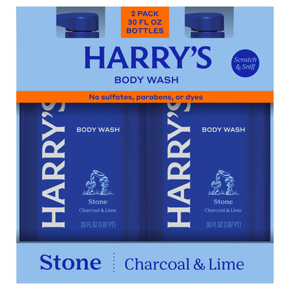 Harry'S Stone Body Wash, 30 Fl Oz, 2-Pack