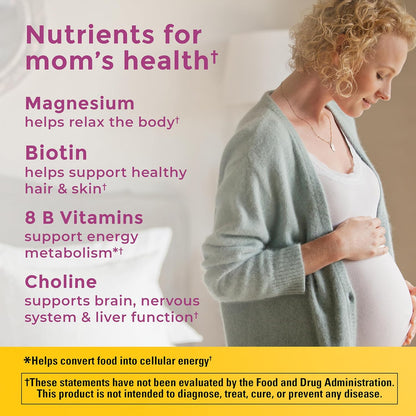 Nature Made Prenatal Vitamin Softgels + Choline Capsules, Folic Acid + DHA + Choline, 60 Prenatal Vitamins for Women, 60 Choline Supplements Capsules, 60 Day Supply