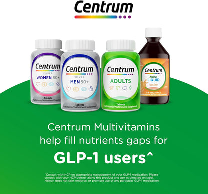 Centrum Multivitamin for Women, Multimineral Supplement with Iron, Vitamin D3, B Vitamins and Antioxidant Vitamins C and E, Gluten Free, Non-Gmo Ingredients - 250 Count