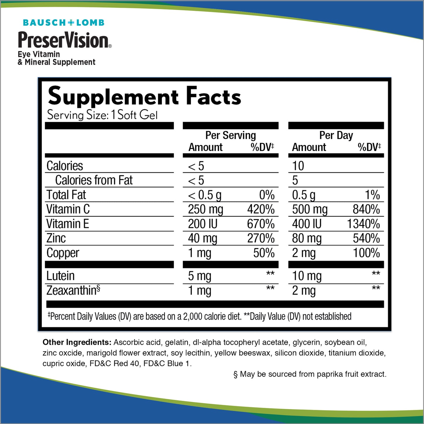 Preservision AREDS 2 Formula, 210 Soft Gels