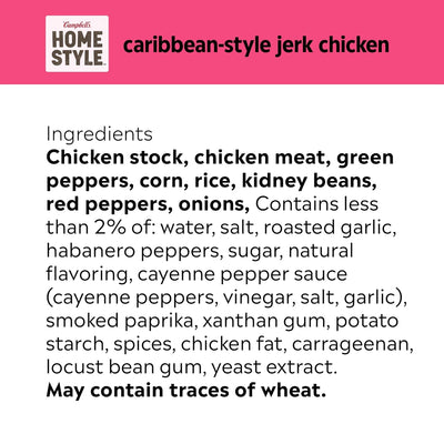 Campbell'S Homestyle Caribbean-Style Jerk Chicken Soup, 16.1 OZ Can