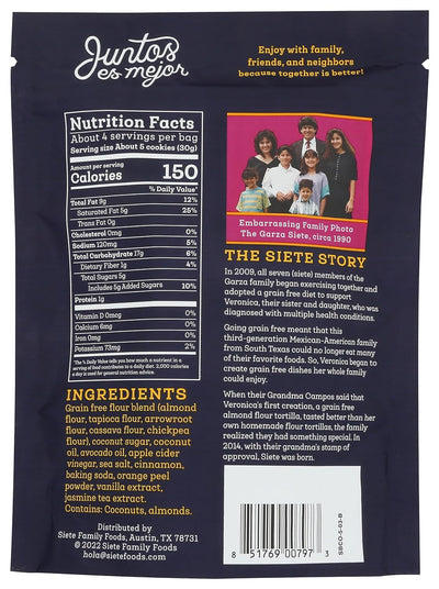 Siete Grain Free Mexican Shortbread Cookies
