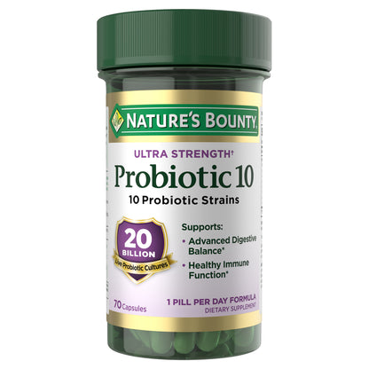 Nature'S Bounty Ultra Strength Probiotic 10, 70 Capsules