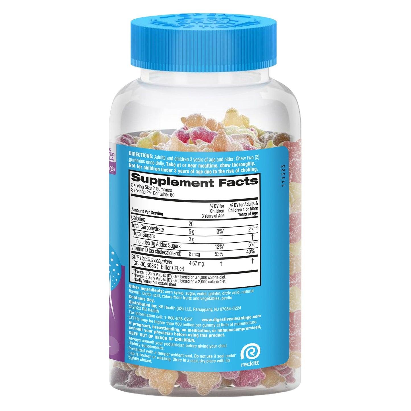 Digestive Advantage Probiotic, 120 Gummies