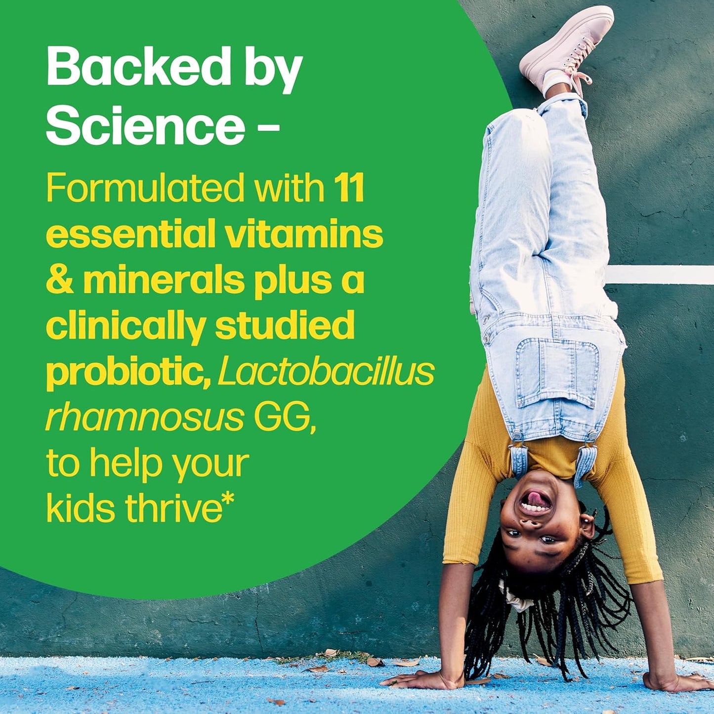 Culturelle Kids Complete Chewable Multivitamin + Probiotic for Kids, Ages 3+, 50 Count, Digestive Health, Oral Health & Immune Support - with 11 Vitamins & Minerals, Including Vitamin C, D3 & Zinc