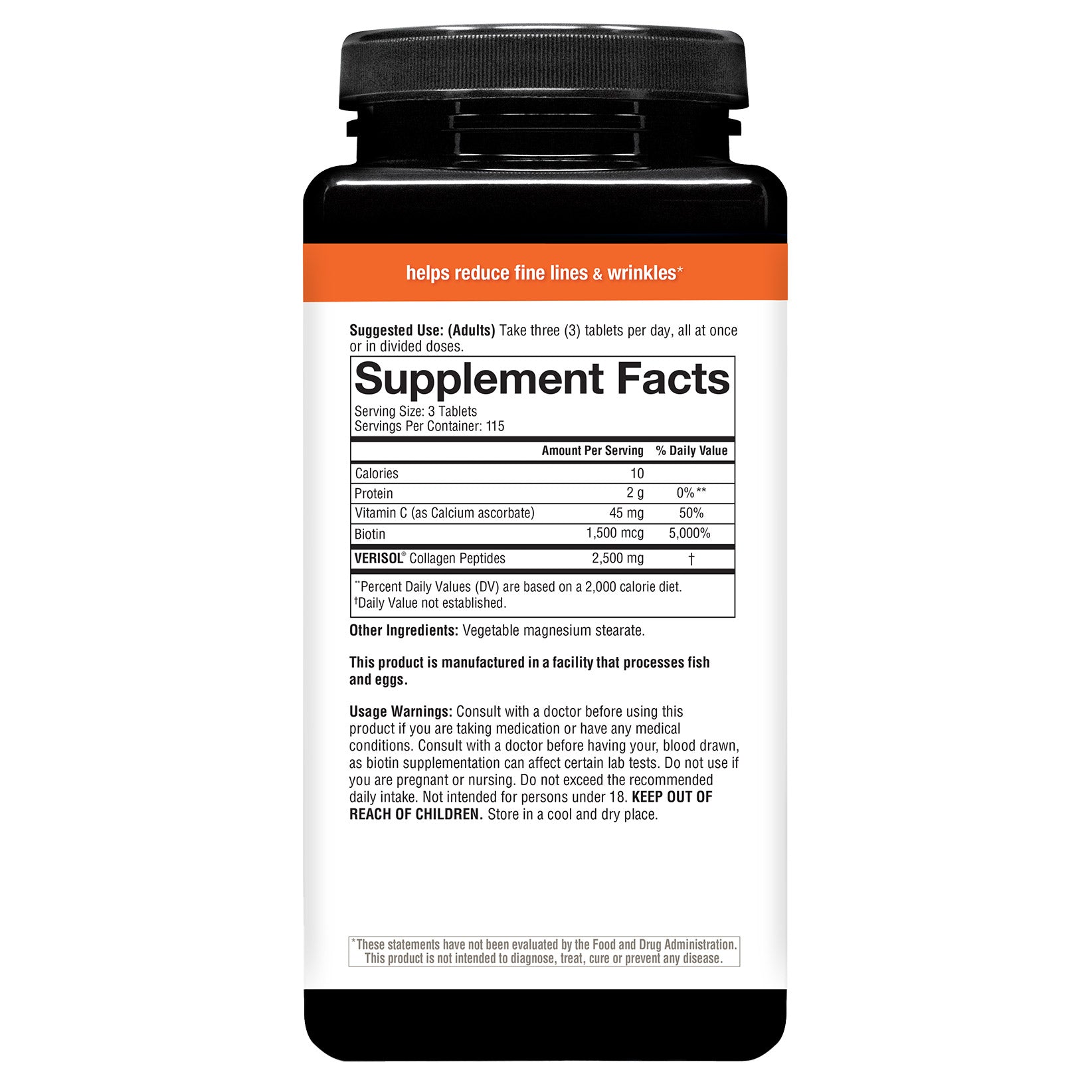 Youtheory Concentrated Effect Verisol Collagen with Biotin, 345 Count