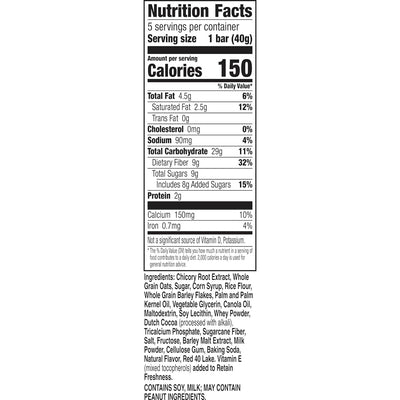 Fiber One Chewy Bars, Oats & Chocolate Strawberry Fiber Snacks, 5 Count, 7 Oz