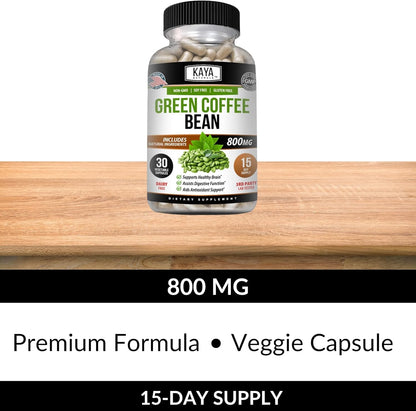 Naturals Green Coffee Bean Extract - Non-Gmo, Gluten-Free Supplement (30 Count (Pack of 1)