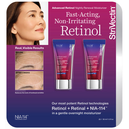 Strivectin Advanced Retinol Nightly Renewal Moisturizer, 1.0 Oz, 2-Pack