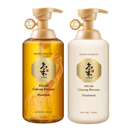 Daeng Gi Meo Ri Ki Gold Ginseng Blossom Shampoo & Treatment Set