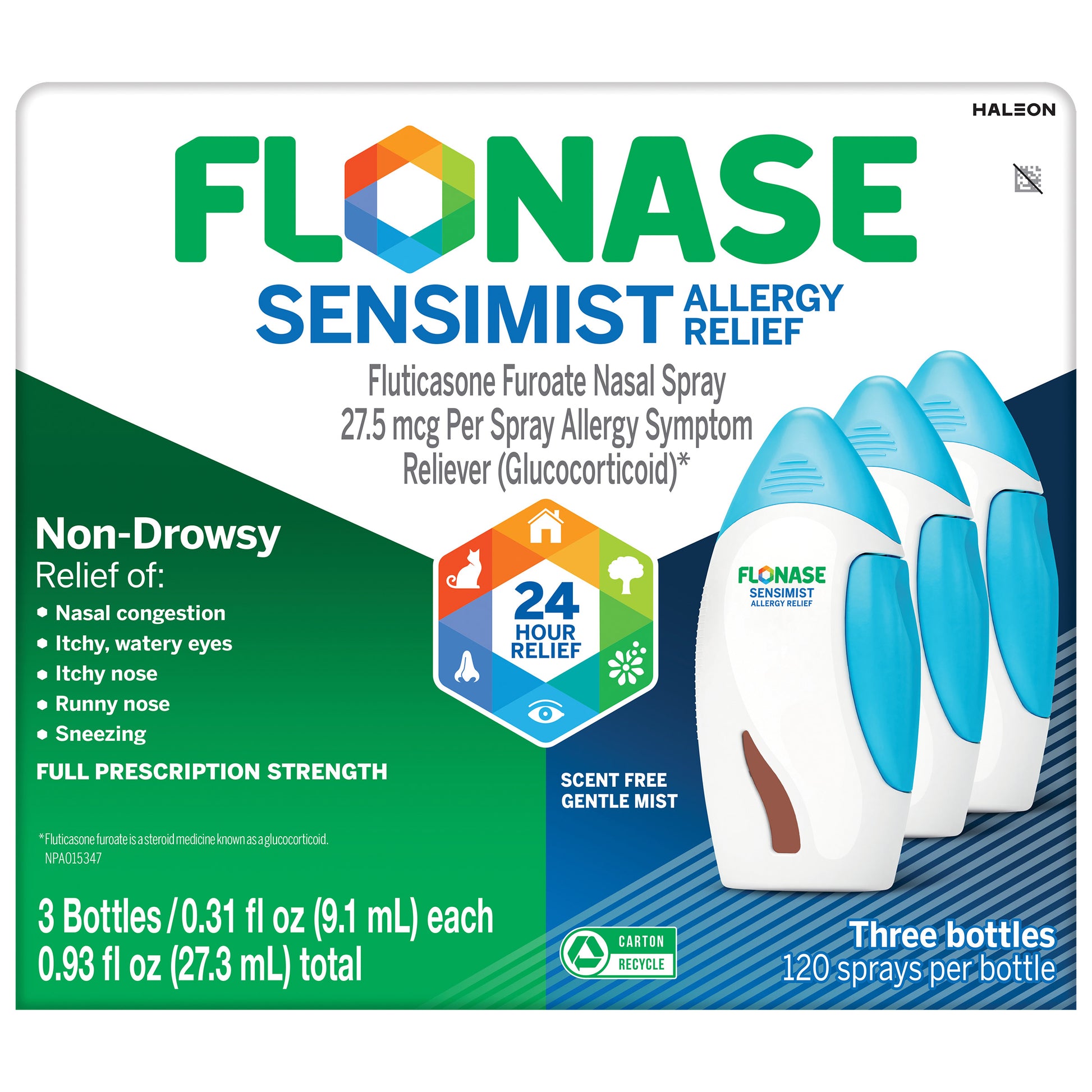 Flonase Sensimist Allergy Relief Nasal Spray, 360 Metered Sprays