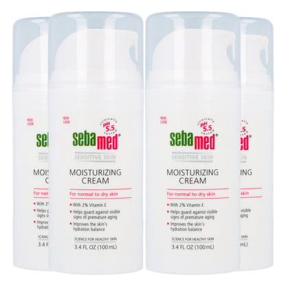 Sebamed Moisturizing Face Cream with Pump, 4-Pack