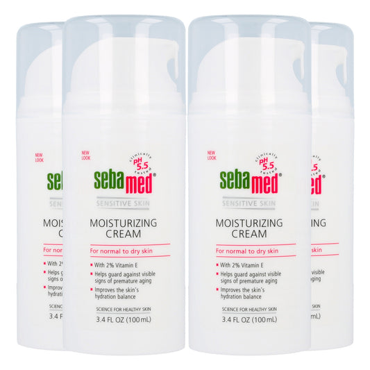 Sebamed Moisturizing Face Cream with Pump, 4-Pack