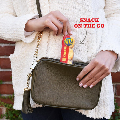 RITZ Cheese Sandwich Crackers, Lunch Snacks, 8 Ct. Case of 6