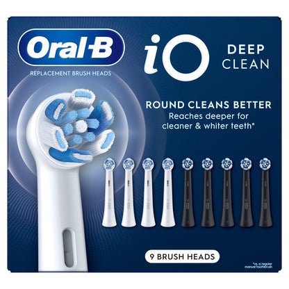 Oral-B Io Deep Clean  Toothbrush Head, 9-Count