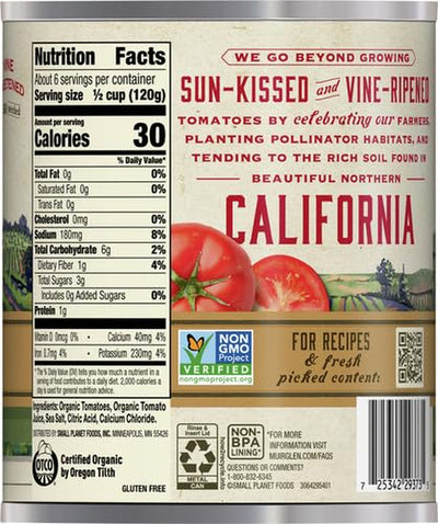 Muir Glen Organic Whole Peeled Tomatoes, San Marzano Style, 28 Oz.