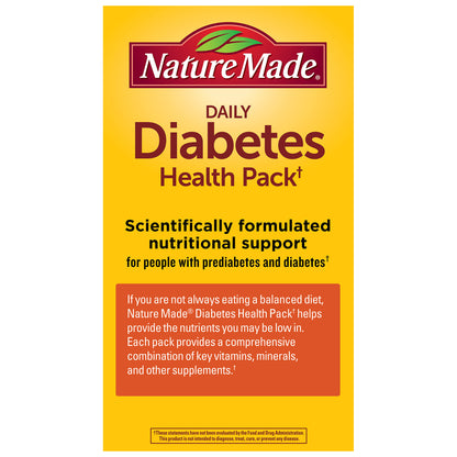 Nature Made Diabetes Health Pack, 60 Packets