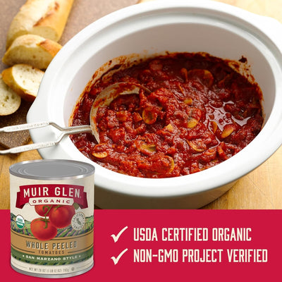 Muir Glen Organic Whole Peeled Tomatoes, San Marzano Style, 28 Oz.