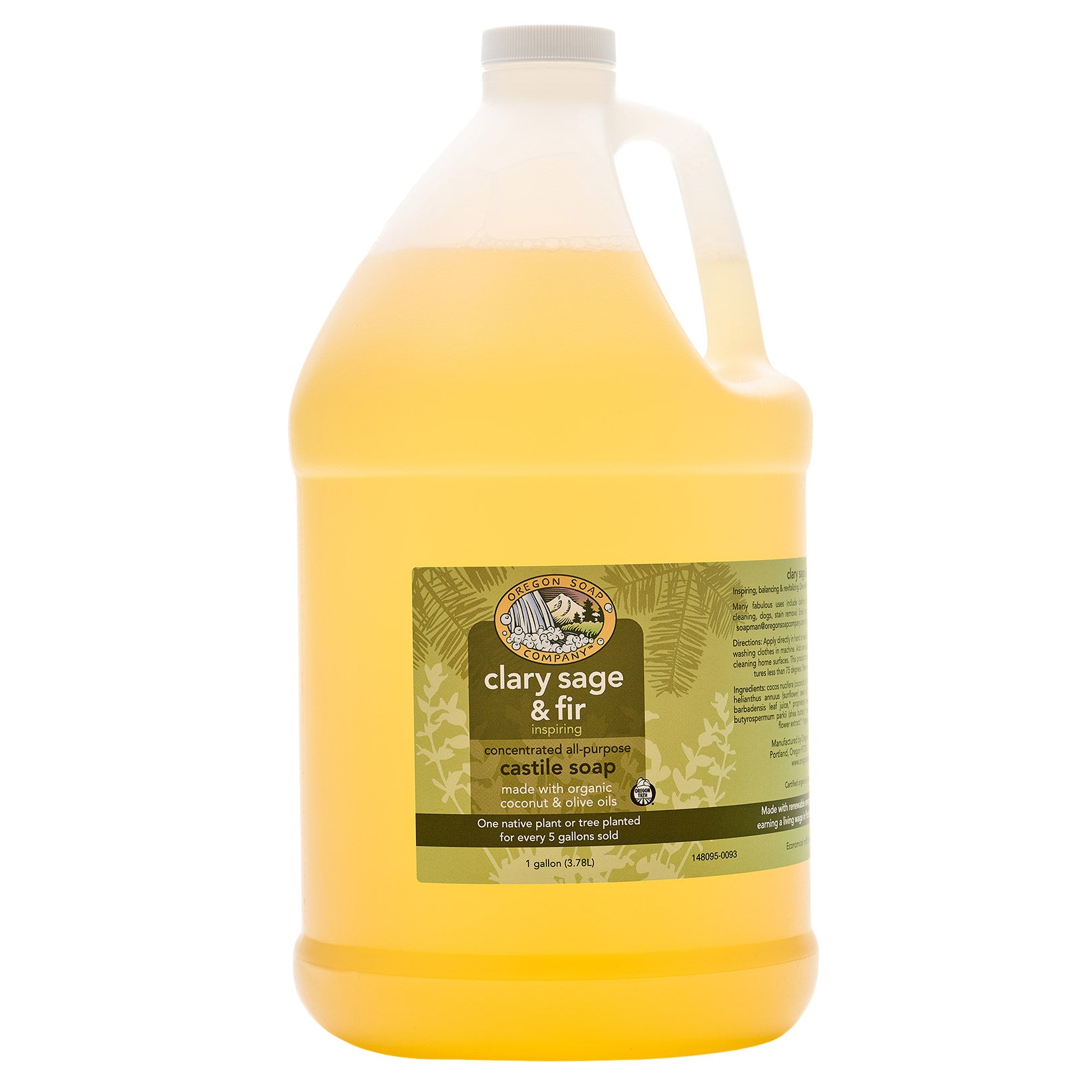 Oregon Soap Company Organic Castile Soap, 1 Gallon