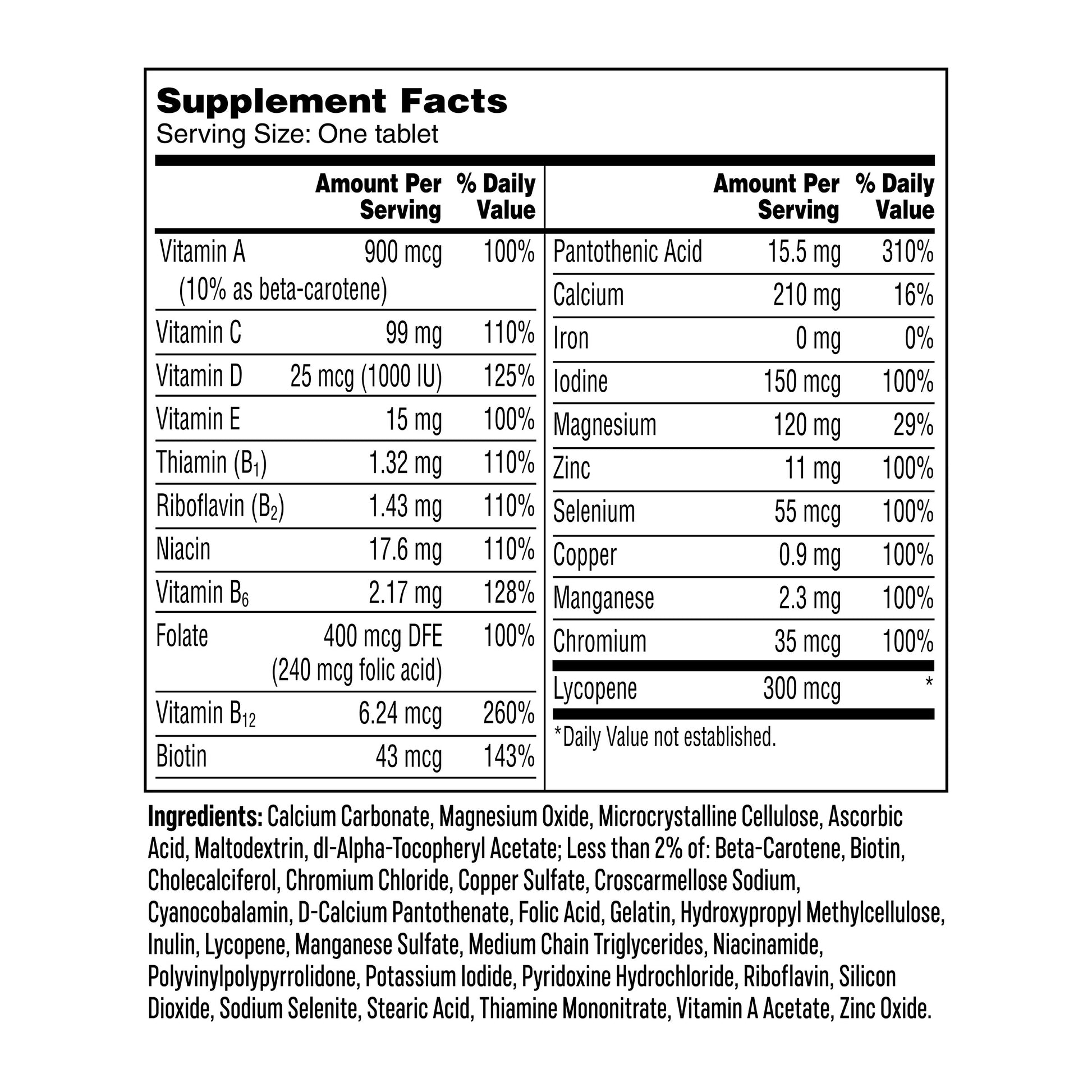 One a Day Men'S Multivitamin, 300 Tablets