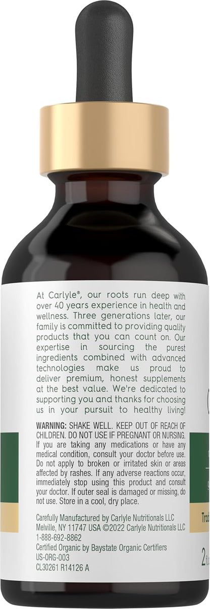 Carlyle Organic Oil of Oregano Liquid Drops | 2 Fl Oz | Vegan Herbal Supplement | Non-Gmo, Gluten Free