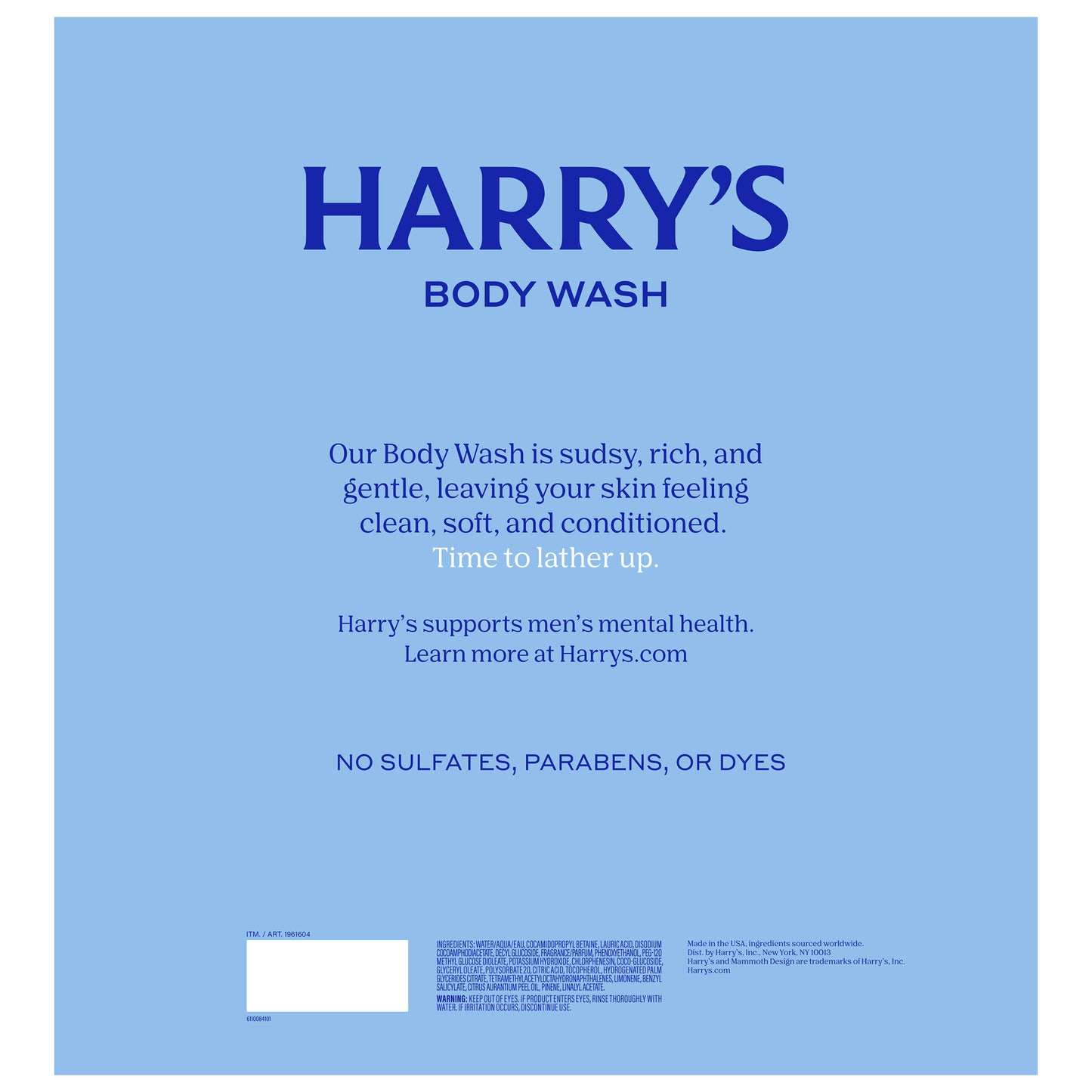 Harry'S Stone Body Wash, 30 Fl Oz, 2-Pack