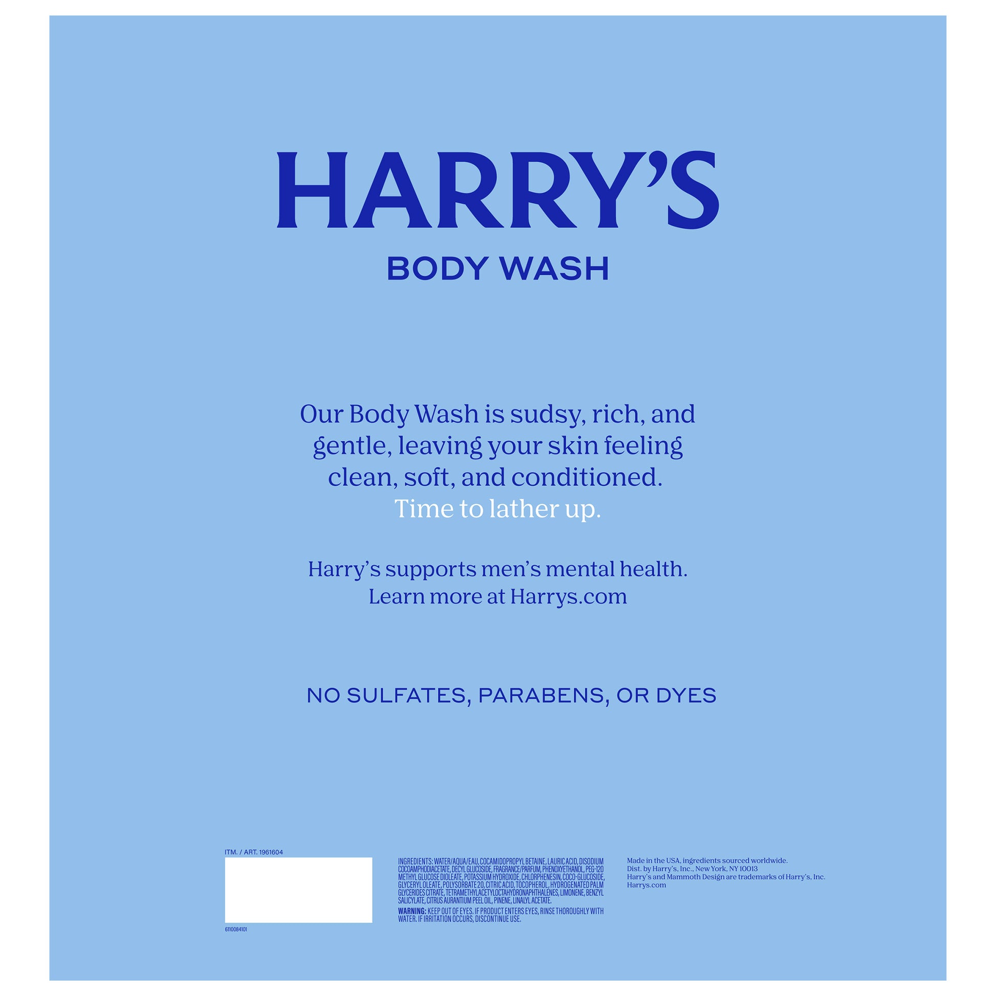 Harry'S Stone Body Wash, 30 Fl Oz, 2-Pack