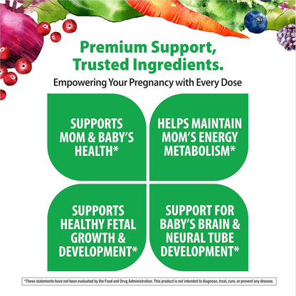 Rainbow Light Prenatal One High  Daily Multivitamin with Folate, Ginger and Probiotics; Supports Mom and Baby from Conception to Nursing; Vegan, 150 Tablets,* Pack May Vary