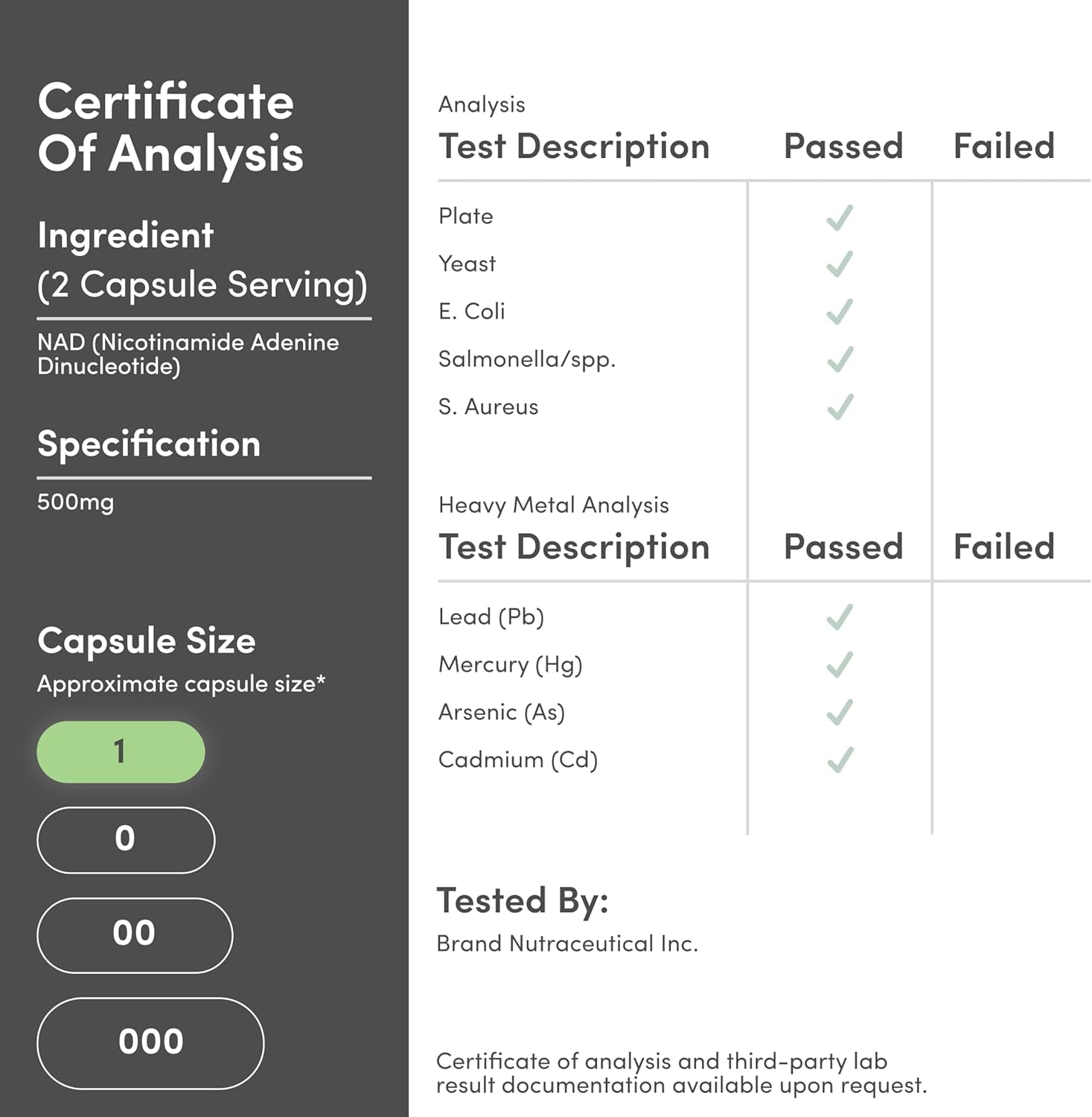NAD+ anti Aging & Cell Regeneration | 500Mg of 95% Pure NAD plus per Serving, 30 Day Supply | Similar to Nicotinamide Riboside | Third Party Tested, Vegan Safe, Non-Gmo