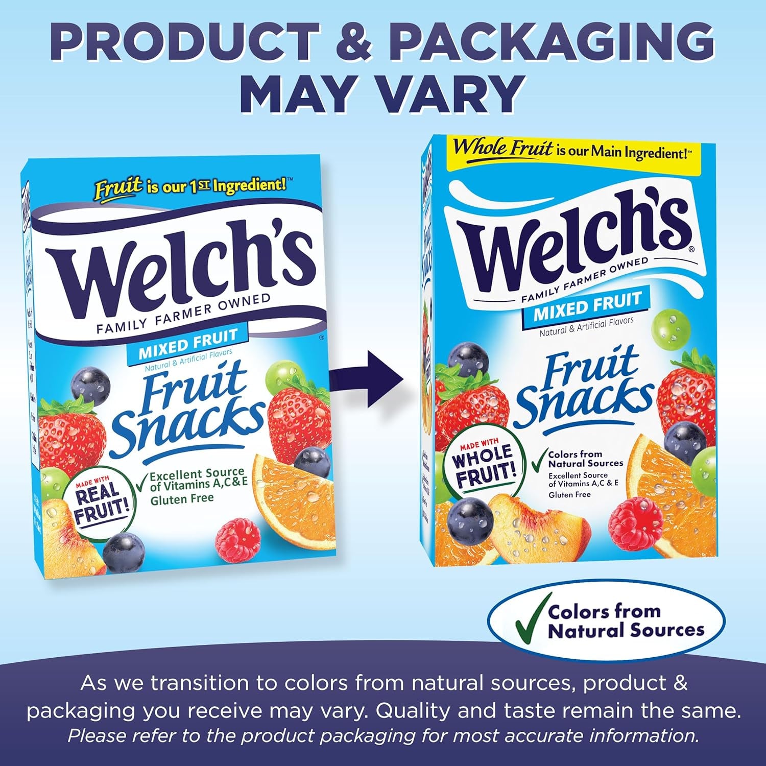 Welch'S Fruit Snacks, Mixed Fruit Snack Box 0.8Oz Case of 40
