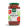 365 by , Organic Italian Herb Pasta Sauce, 25 Ounce