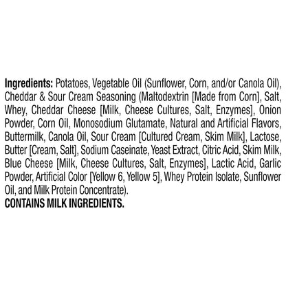 Ruffles Potato Chips, Cheddar Sour Cream, 1 Oz Case of 40