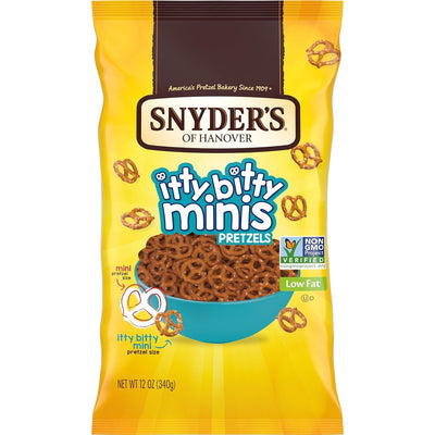 Snyder'S of Hanover, Itty Bitty Minis Pretzels, 12 Oz Bag