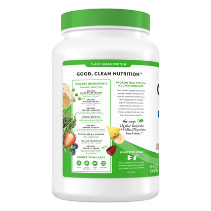Orgain Organic Protein and Superfoods Plant Based Protein Powder, Creamy Chocolate Fudge, 2.64 Lbs