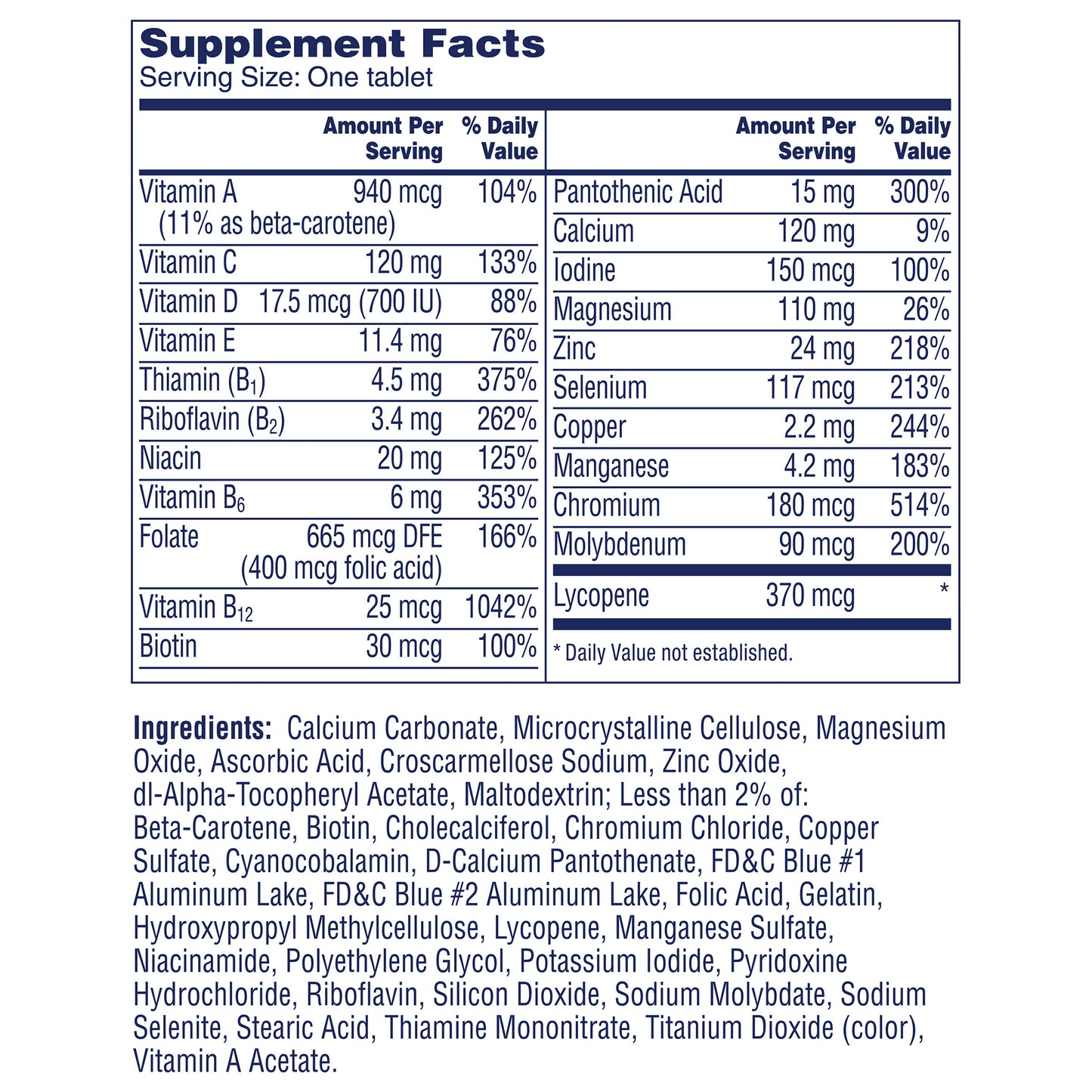One a Day Men'S 50+ Healthy Advantage Multivitamin, 300 Tablets