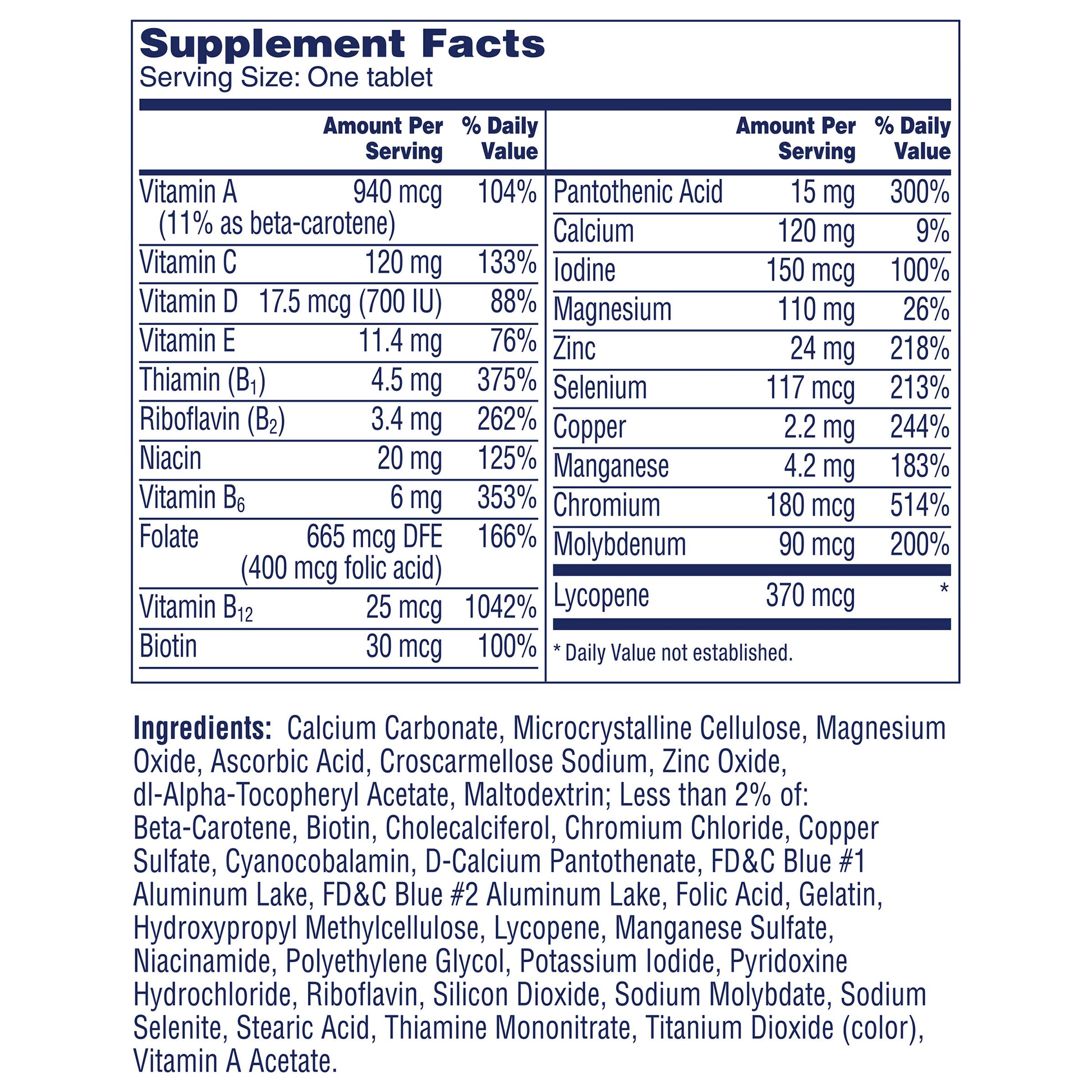 One a Day Men'S 50+ Healthy Advantage Multivitamin, 300 Tablets