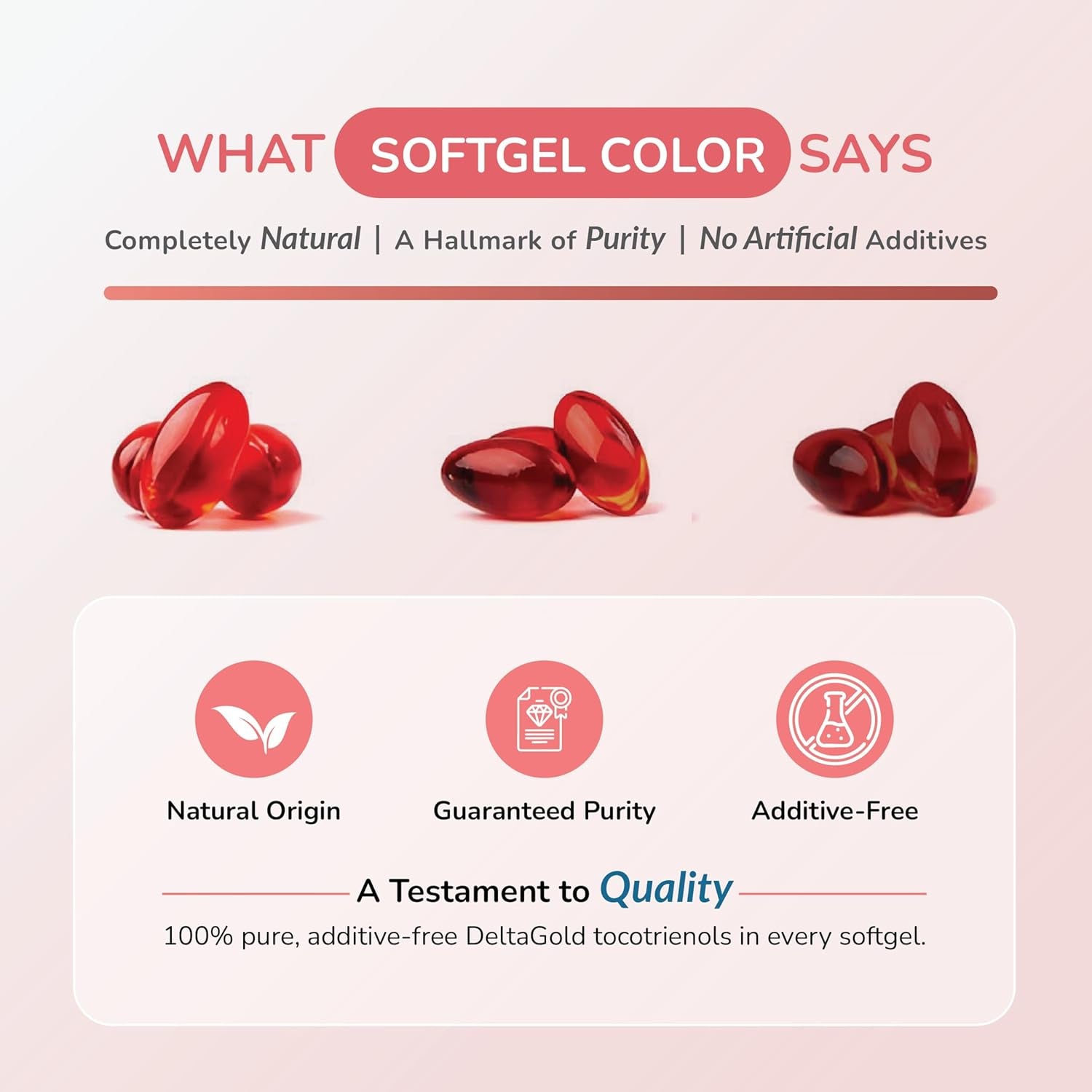 WELLNESS EXTRACT Eannatto Tocotrienols Vitamin E Supplements Tocopherol Free, Non-Gmo, Gluten Free & Antioxidant (125MG 60 Softgels)