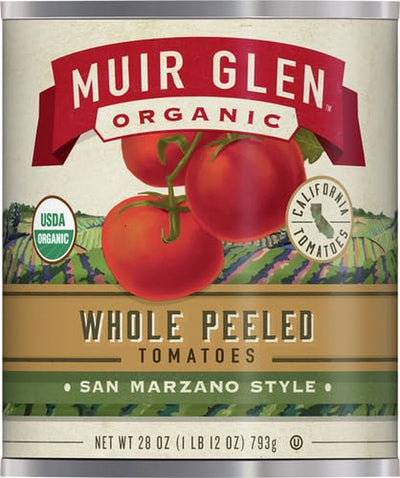 Muir Glen Organic Whole Peeled Tomatoes, San Marzano Style, 28 Oz.