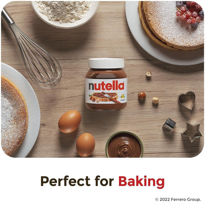 Nutella Hazelnut Spread with Cocoa for Breakfast, 13 Oz Jar