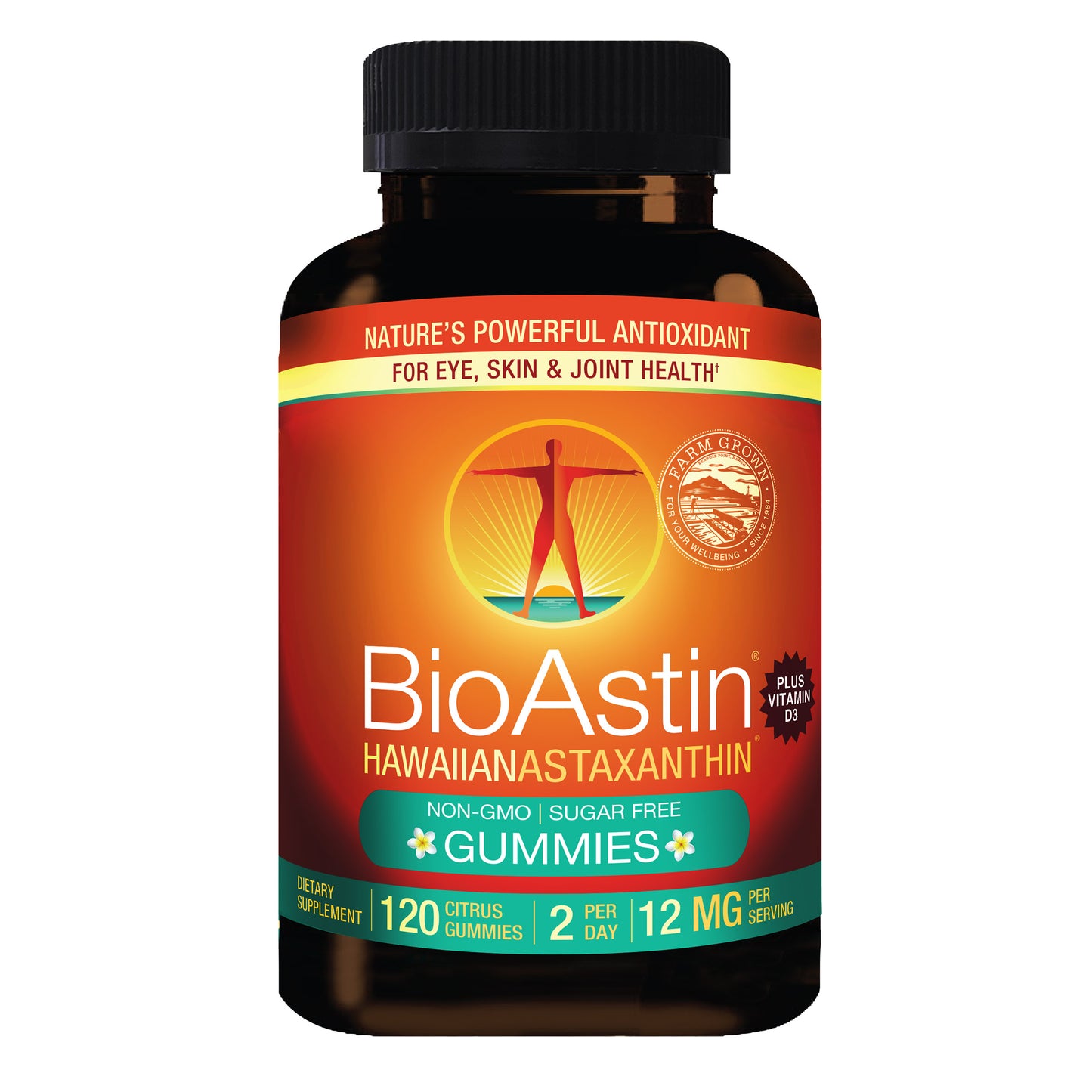 Bioastin Hawaiian Astaxanthin 12 Mg, 120 Gummies, Citrus