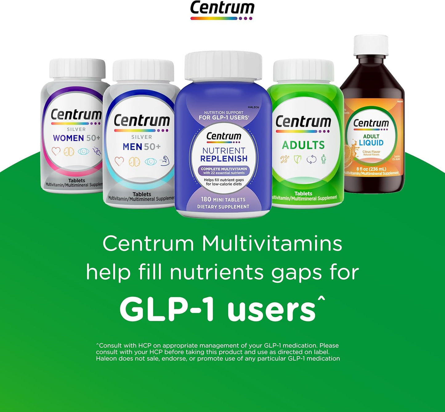 Centrum Silver Men'S 50+ Multivitamin with Vitamin D3, B-Vitamins, Zinc for Memory and Cognition - 200 Tablets