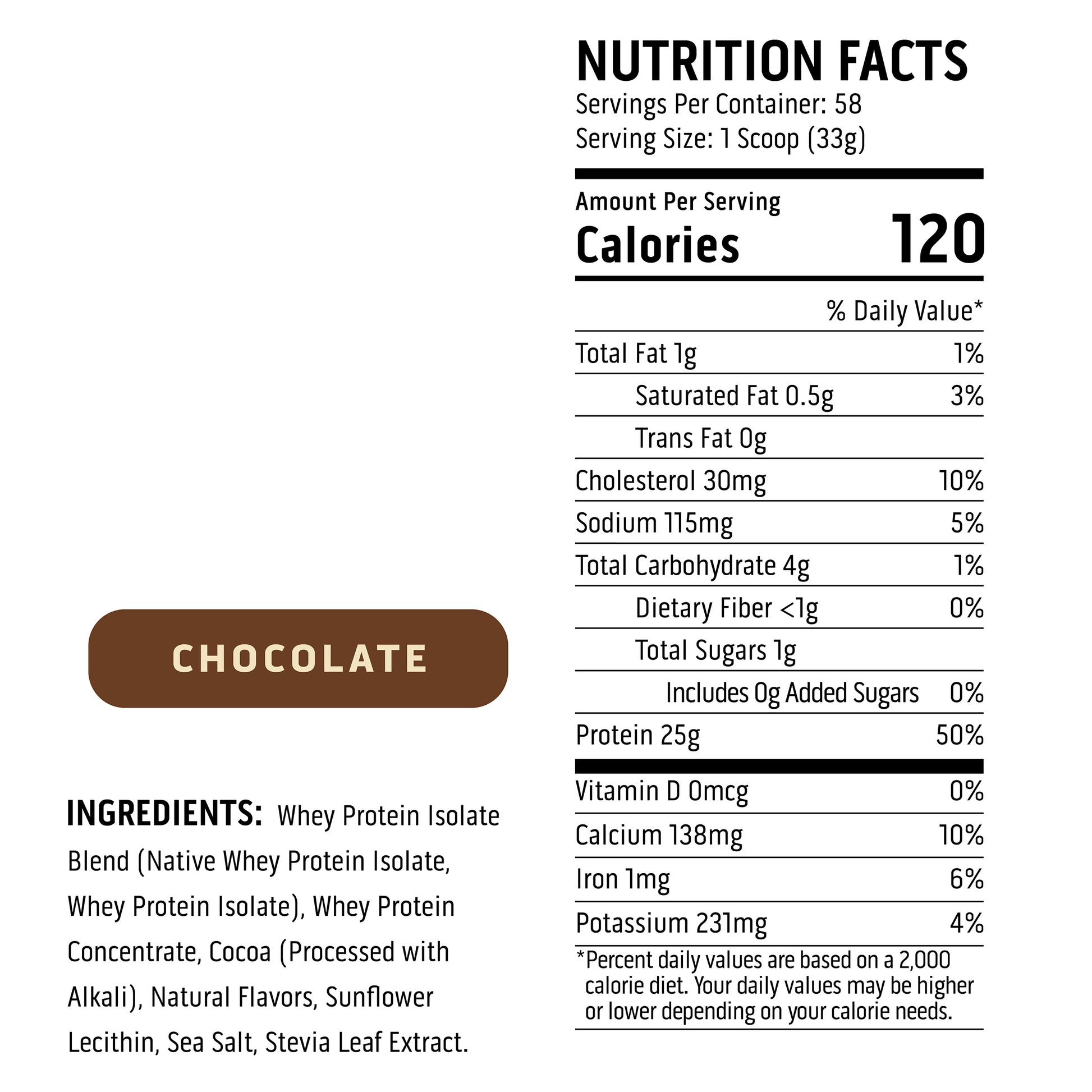 Ascent 100% Whey, Native Whey Protein Blend, Chocolate, 4.25 Lbs
