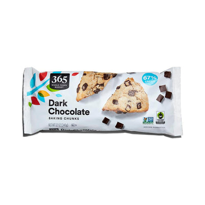 365 by , Dark Chocolate Baking Chunks, 12 Ounce