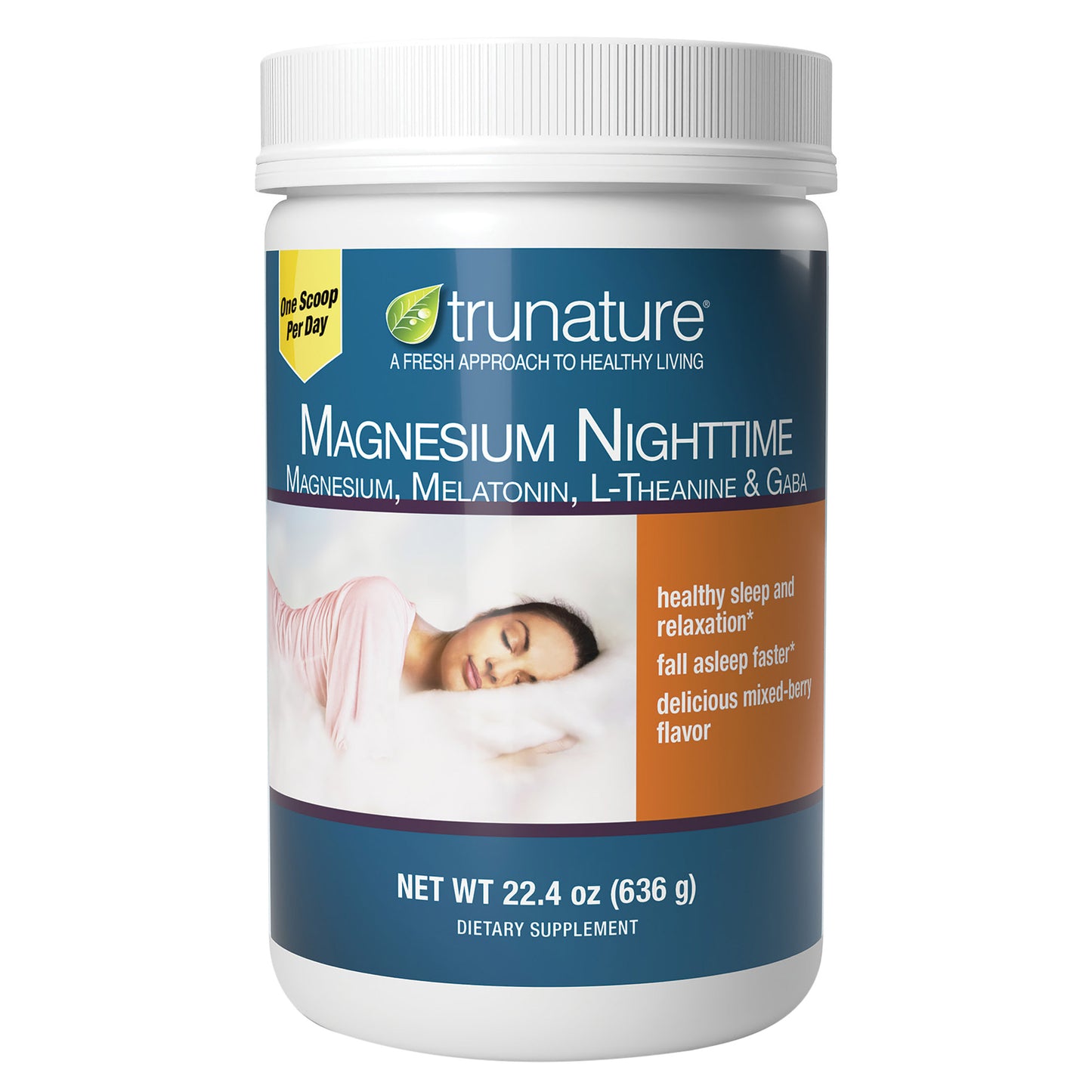 Trunature Magnesium Nighttime Powder, 636 Grams, 22.4 Oz