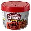 Campbell'S Chunky Chili, Hot & Spicy with Beans, 15.25 Oz Microwavable Bowl
